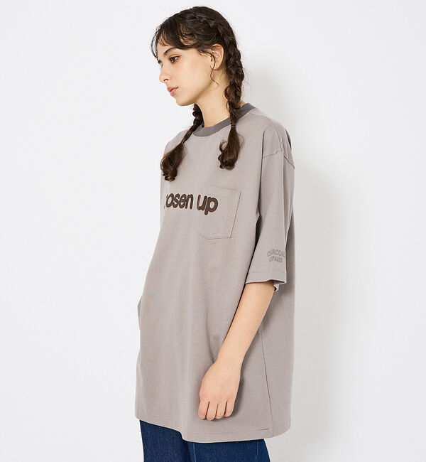 ABAHOUSE「【Charcoal（チャコール）&times; Americana（アメリカーナ）】ポケット」|Tシャツ・カットソー|ベージュ
