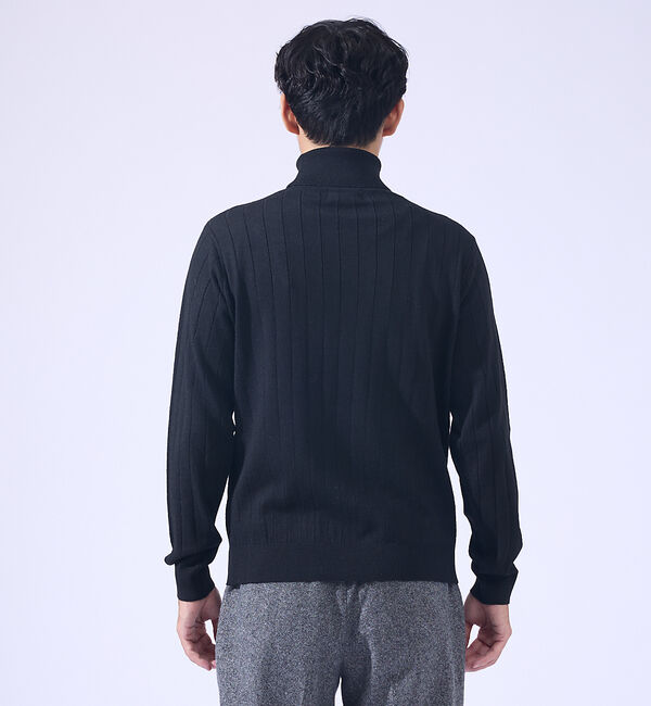 ABAHOUSE「【カシミヤタッチ】タートルネック ニット/ ウォッシャブル」|ニット・セーター|