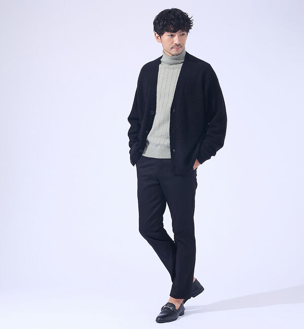 ABAHOUSE「【カシミヤタッチ】タートルネック ニット/ ウォッシャブル」|ニット・セーター|