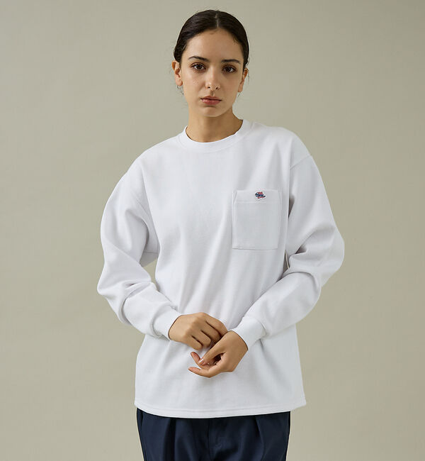 ABAHOUSE「【JEMORGAN/ジェーイーモーガン】カノコフリースクルー/サーマル/クルーネ」|Tシャツ・カットソー|ホワイト