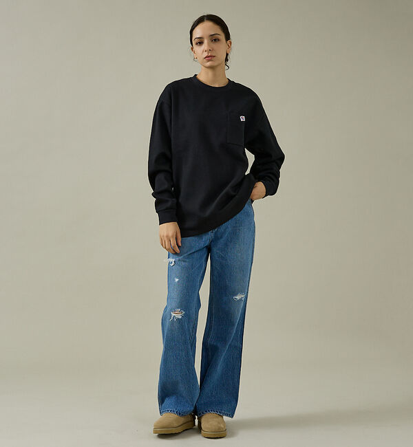 ABAHOUSE「【JEMORGAN/ジェーイーモーガン】カノコフリースクルー/サーマル/クルーネ」|Tシャツ・カットソー|