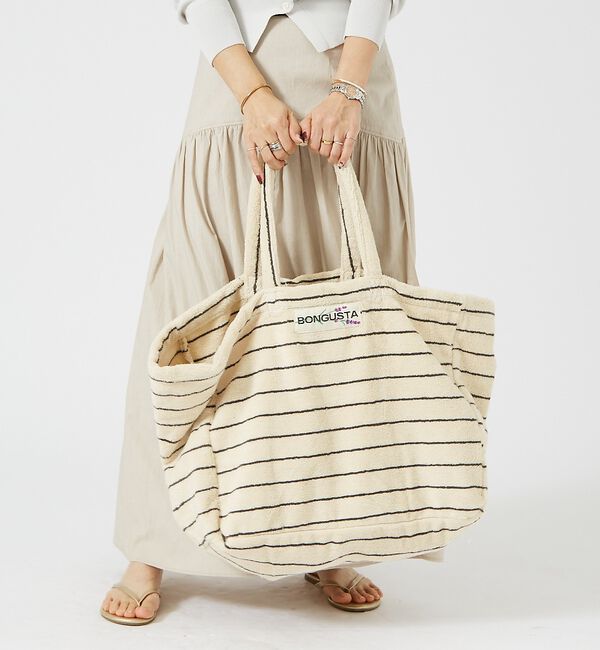 Rouge vif「【追加】【BONGUSTA/ボングスタ】NARAM WEEKEND BAG/ビッ」|トートバッグ|クリーム