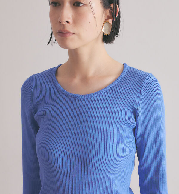 qualite「《アンサンブル対応》2WAYリブニットプルオーバー」|ニット・セーター|