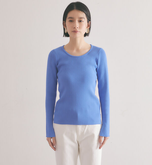 qualite「《アンサンブル対応》2WAYリブニットプルオーバー」|ニット・セーター|