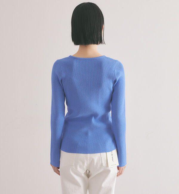 qualite「《アンサンブル対応》2WAYリブニットプルオーバー」|ニット・セーター|