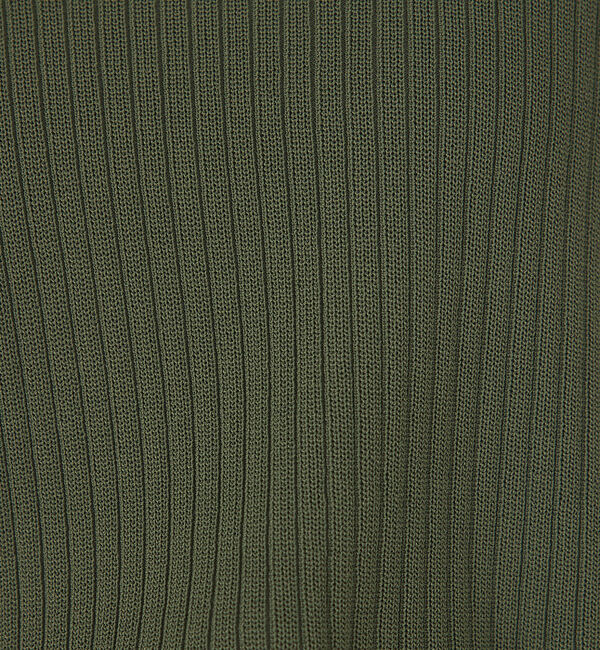 qualite「《セットアップ対応》レーヨンストレッチリブニット」|ニット・セーター|