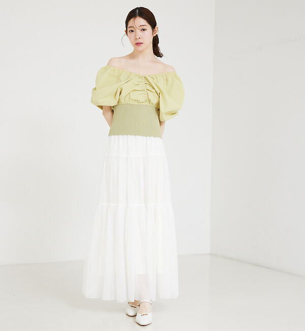 SELFIST「チュールティアードスカート」|スカート|