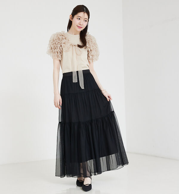 SELFIST「チュールティアードスカート」|スカート|