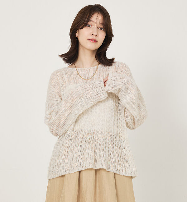 abahouse mavie「モヘアライクシアーニット」|ニット・セーター|