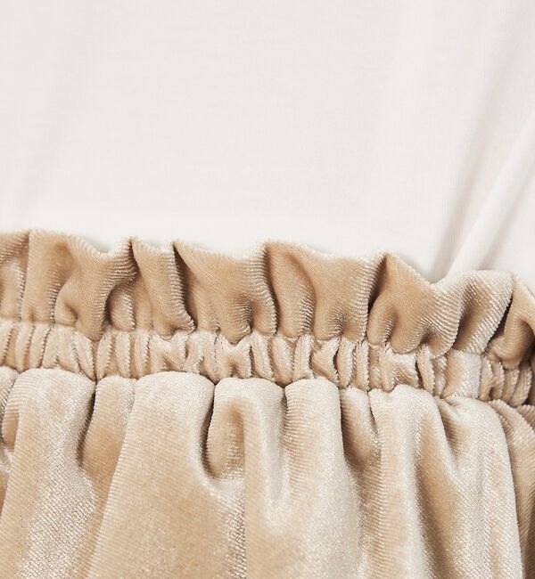 abahouse mavie「【WEB Domani掲載】ベロアビスチェ付ロンT」|Tシャツ・カットソー|