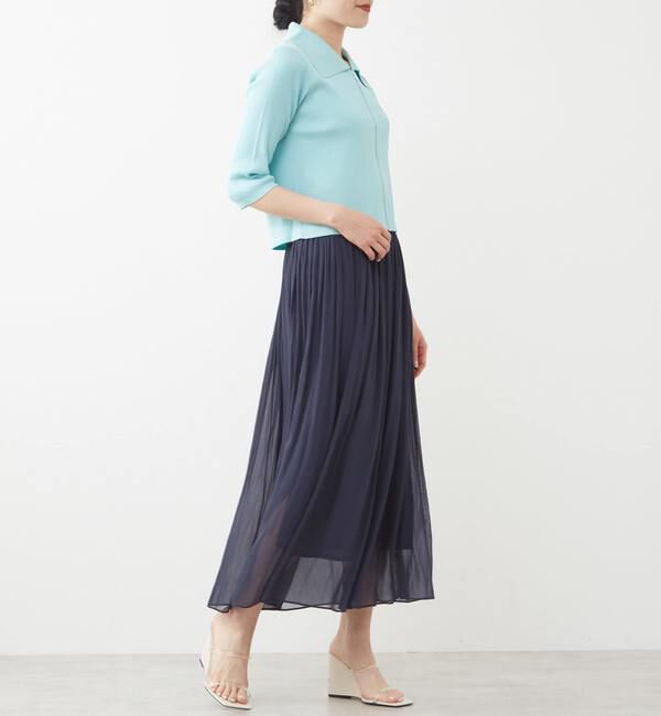 TIARA「ジップアップリブニット」|ニット・セーター|