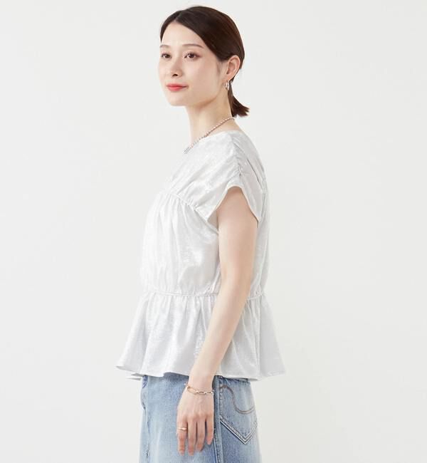 Soffitto「リボンギャザーブラウス」|シャツ・ブラウス|