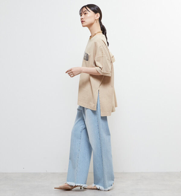 Soffitto「《定番》ロゴプリント製品染ビックTシャツ」|Tシャツ・カットソー|