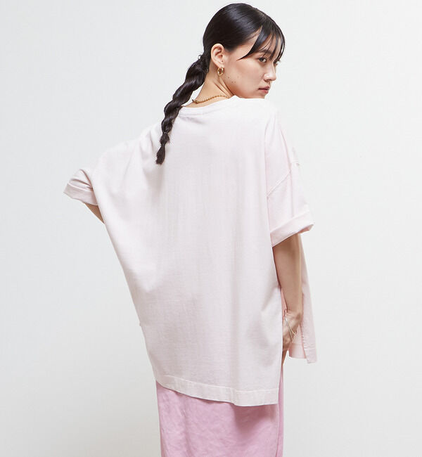 Soffitto「《定番》ロゴプリント製品染ビックTシャツ」|Tシャツ・カットソー|