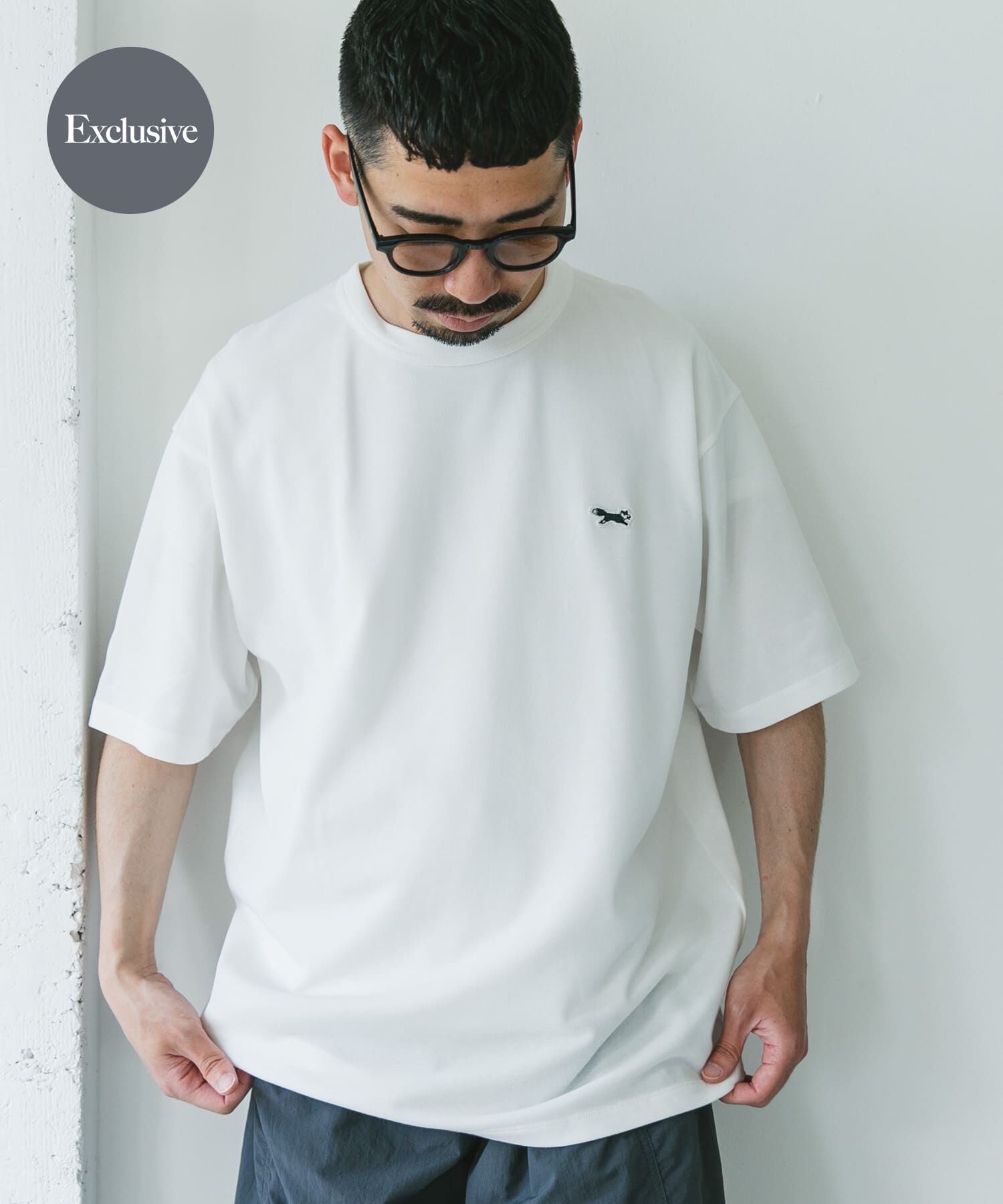 URBAN RESEARCH DOORS「『XLサイズ/WEB限定』『別注』PENNEYS&times;DOORS　THEFOX 鹿の子ショートスリーブT」|Tシャツ・カットソー|ホワイト