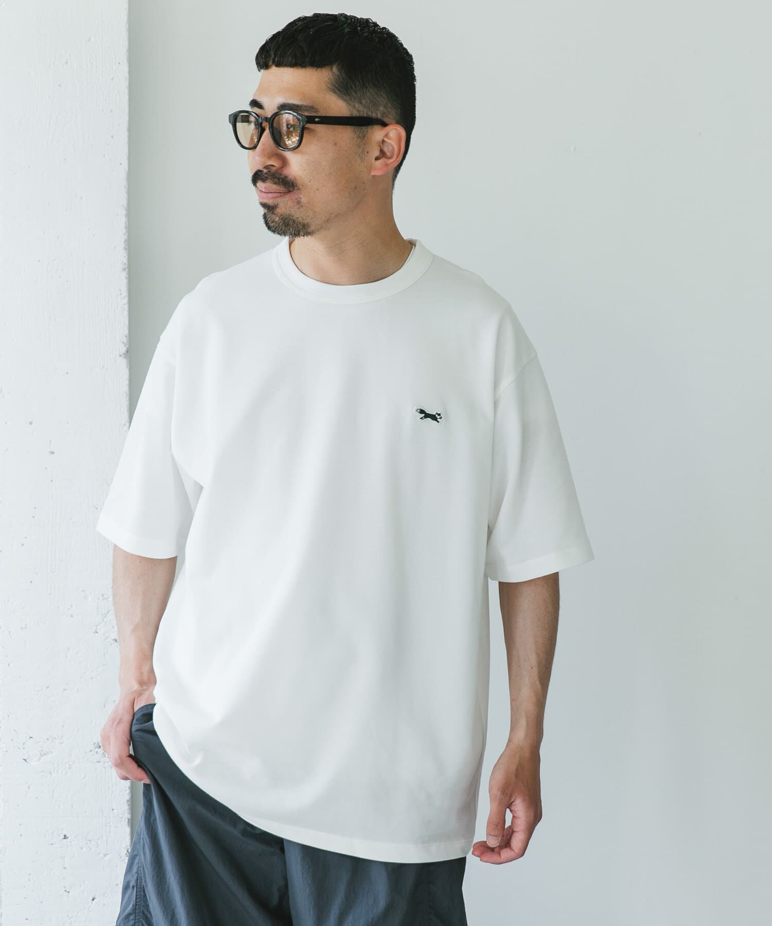 URBAN RESEARCH DOORS「『XLサイズ/WEB限定』『別注』PENNEYS&times;DOORS　THEFOX 鹿の子ショートスリーブT」|Tシャツ・カットソー|