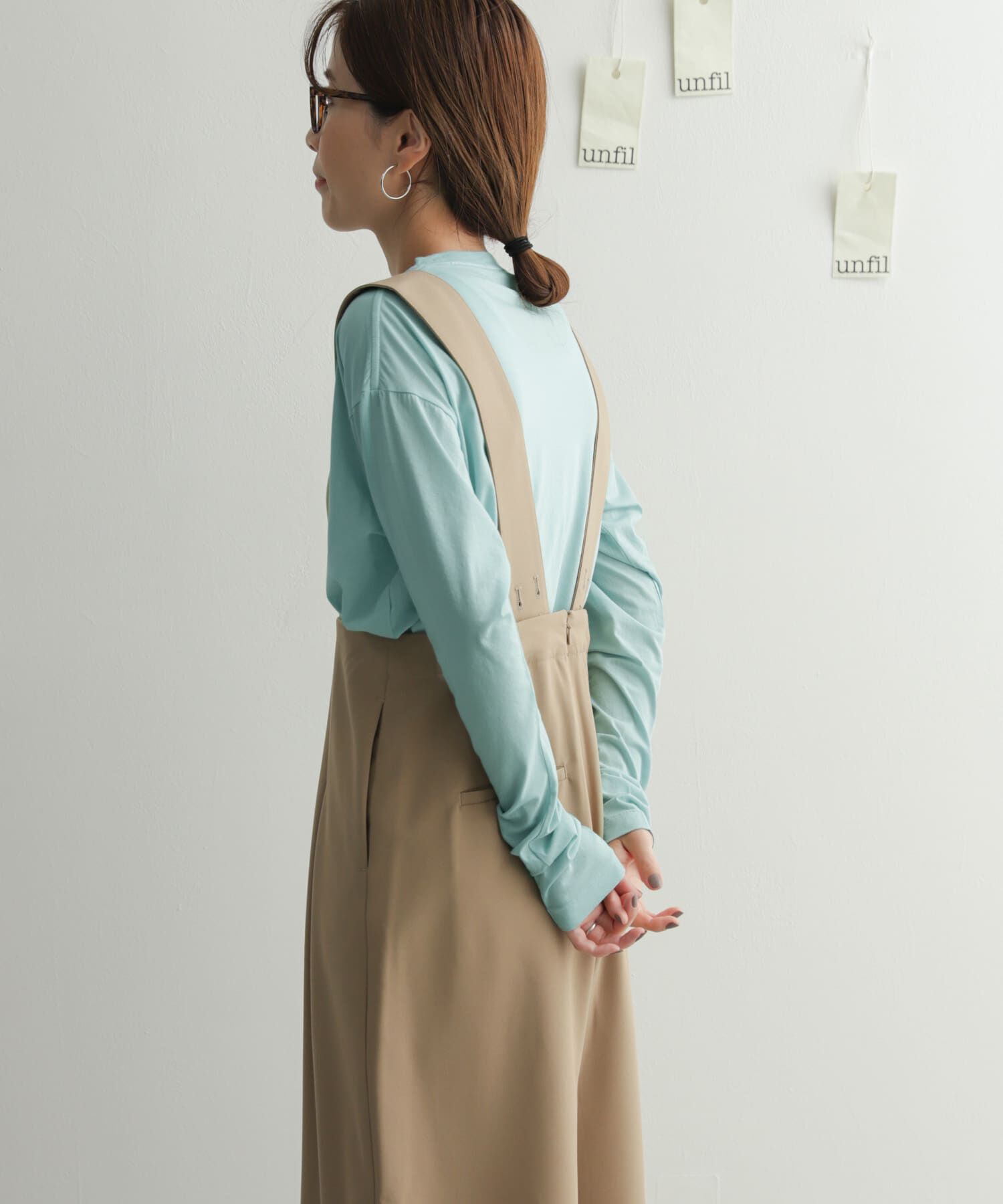 URBAN RESEARCH DOORS「『別注』unfil&times;DOORS　high twist cotton L/S t-shirts」|Tシャツ・カットソー|