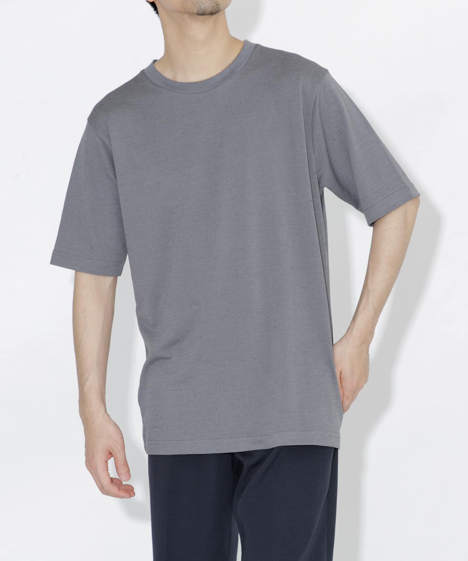 URBAN RESEARCH ROSSO「『WEB限定』『XLサイズあり』リネン混カノコクルーTシャツ」|Tシャツ・カットソー|