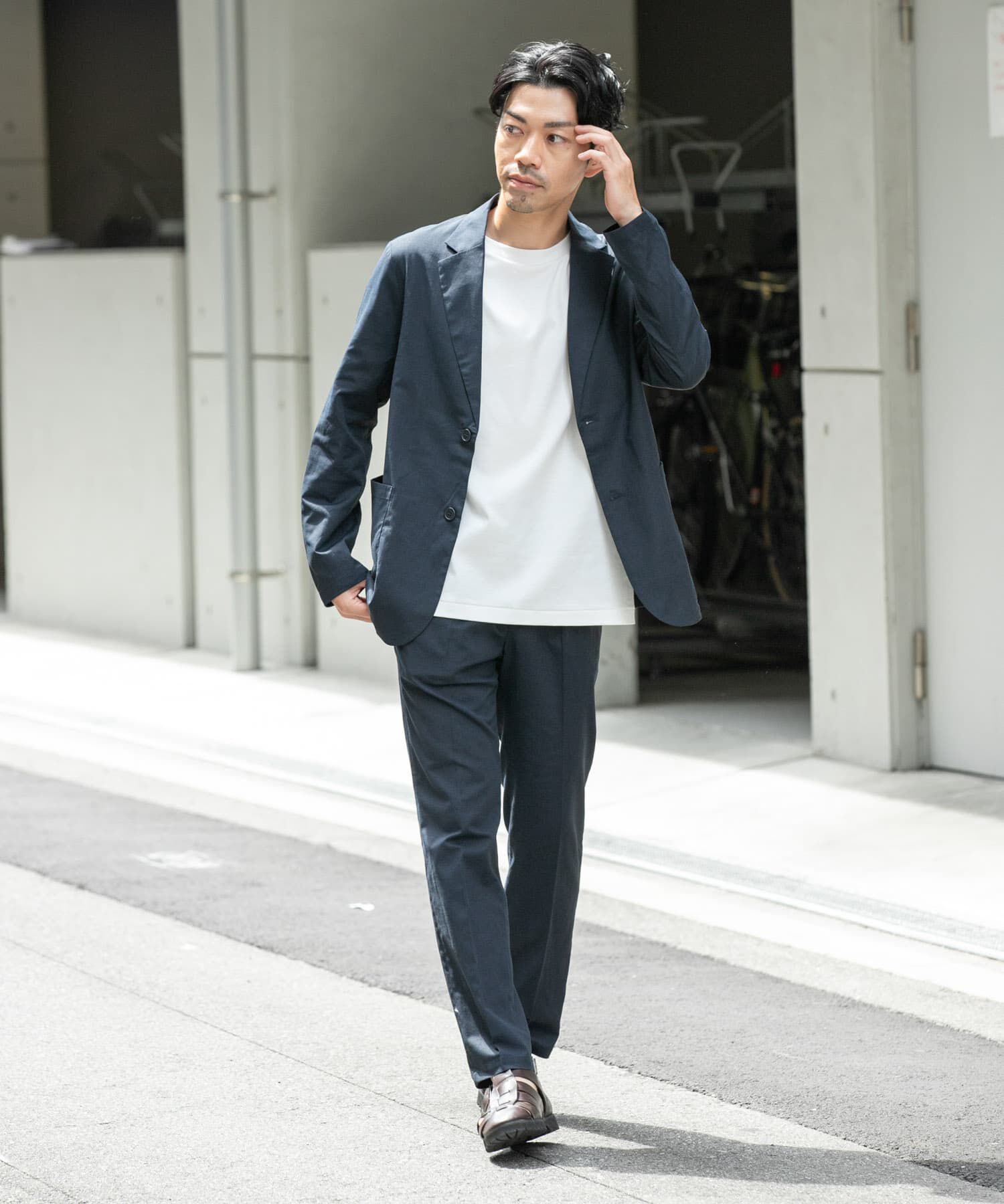 URBAN RESEARCH ROSSO「『防シワ』『XLサイズあり』ハイパフォーマンスリネンセットアップ」|その他|