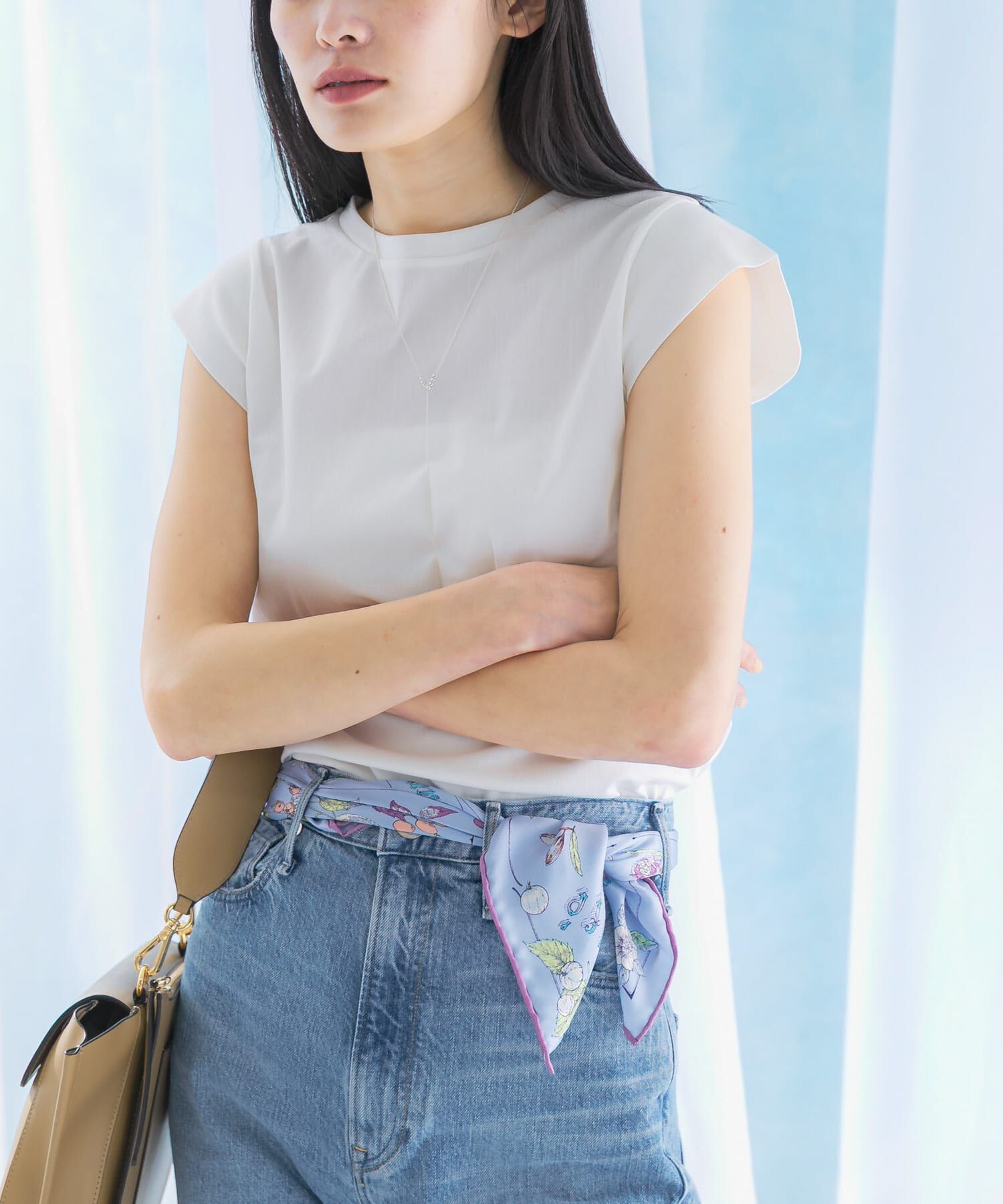 URBAN RESEARCH ROSSO「クールタッチスーピマコットンフレンチTシャツ」|Tシャツ・カットソー|