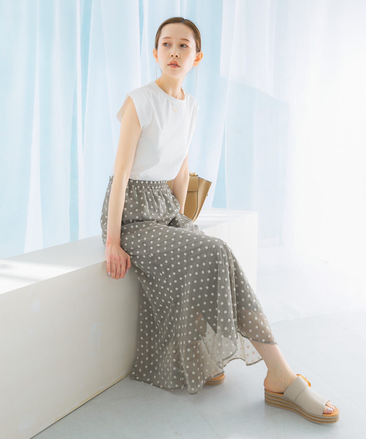 URBAN RESEARCH ROSSO「クールタッチスーピマコットンフレンチTシャツ」|Tシャツ・カットソー|