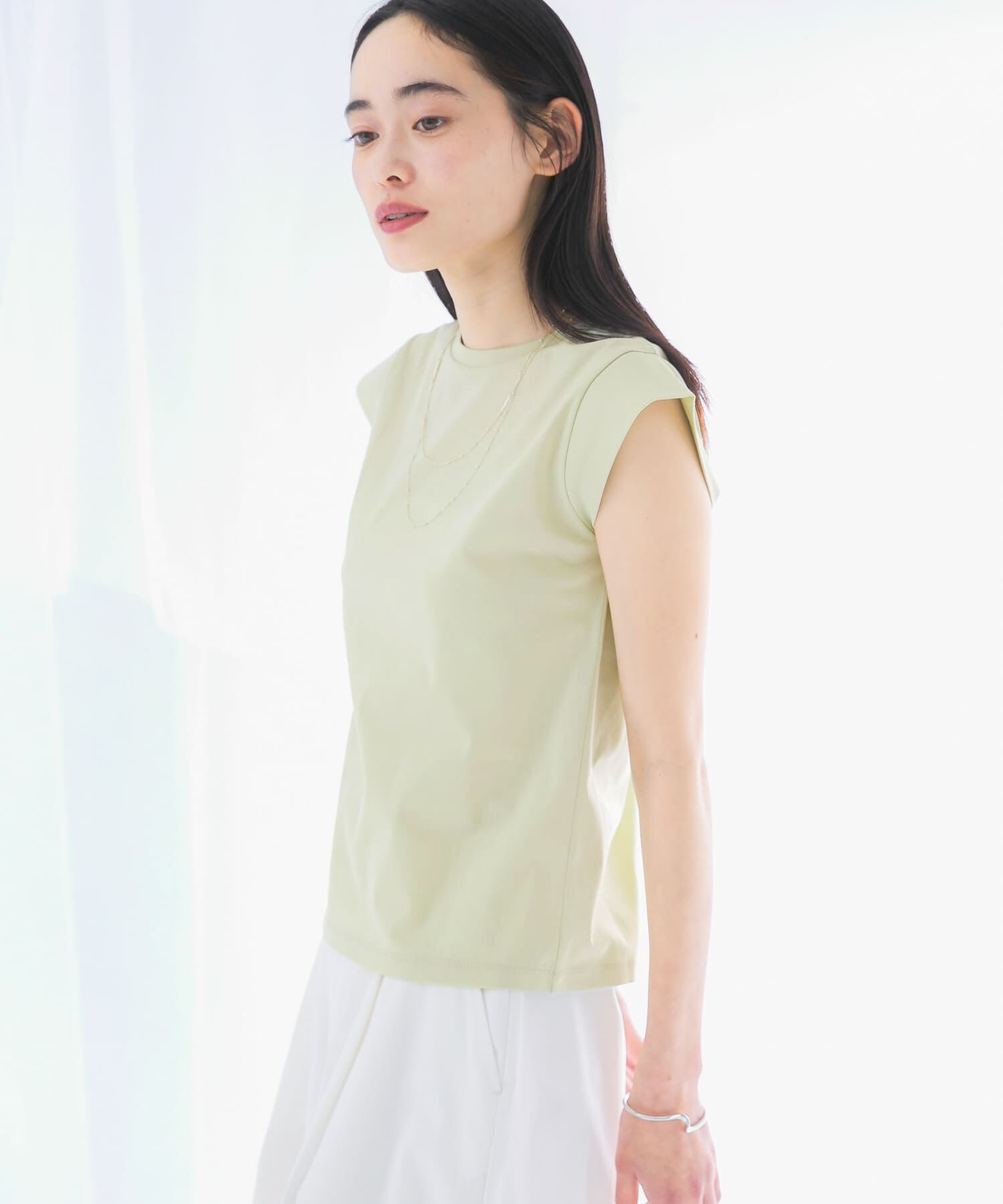 URBAN RESEARCH ROSSO「クールタッチスーピマコットンフレンチTシャツ」|Tシャツ・カットソー|