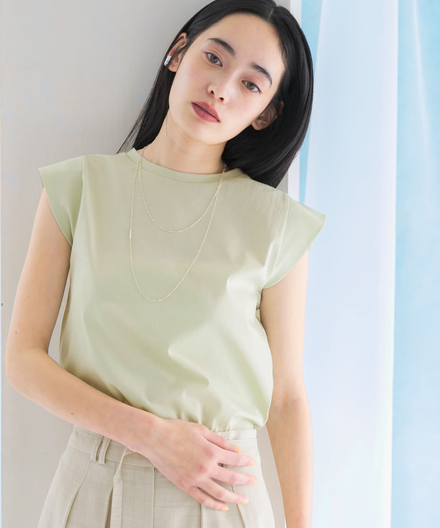 URBAN RESEARCH ROSSO「クールタッチスーピマコットンフレンチTシャツ」|Tシャツ・カットソー|