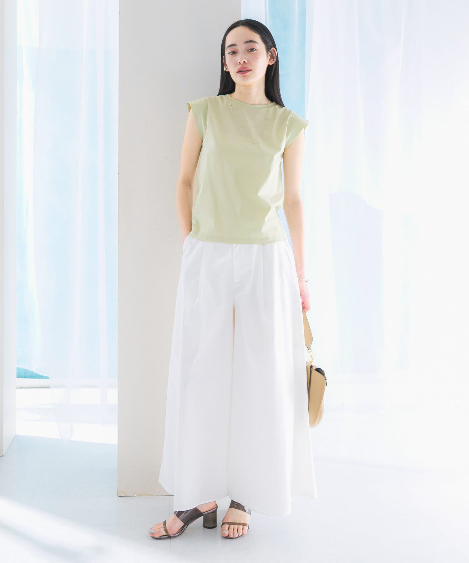 URBAN RESEARCH ROSSO「クールタッチスーピマコットンフレンチTシャツ」|Tシャツ・カットソー|