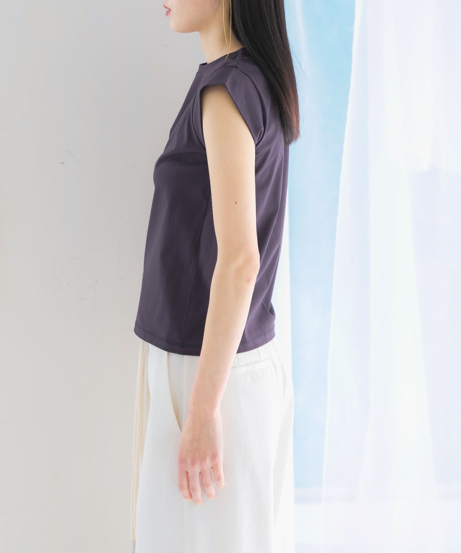 URBAN RESEARCH ROSSO「クールタッチスーピマコットンフレンチTシャツ」|Tシャツ・カットソー|