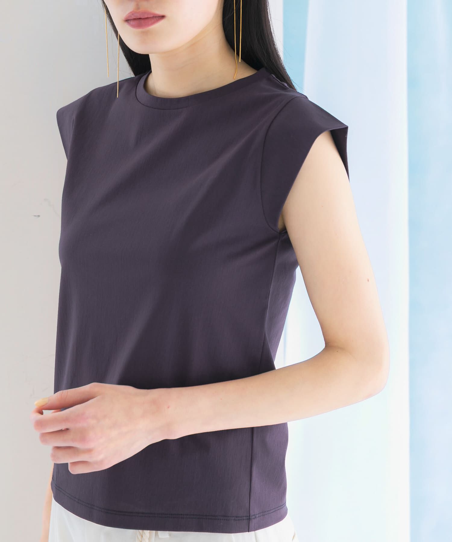 URBAN RESEARCH ROSSO「クールタッチスーピマコットンフレンチTシャツ」|Tシャツ・カットソー|