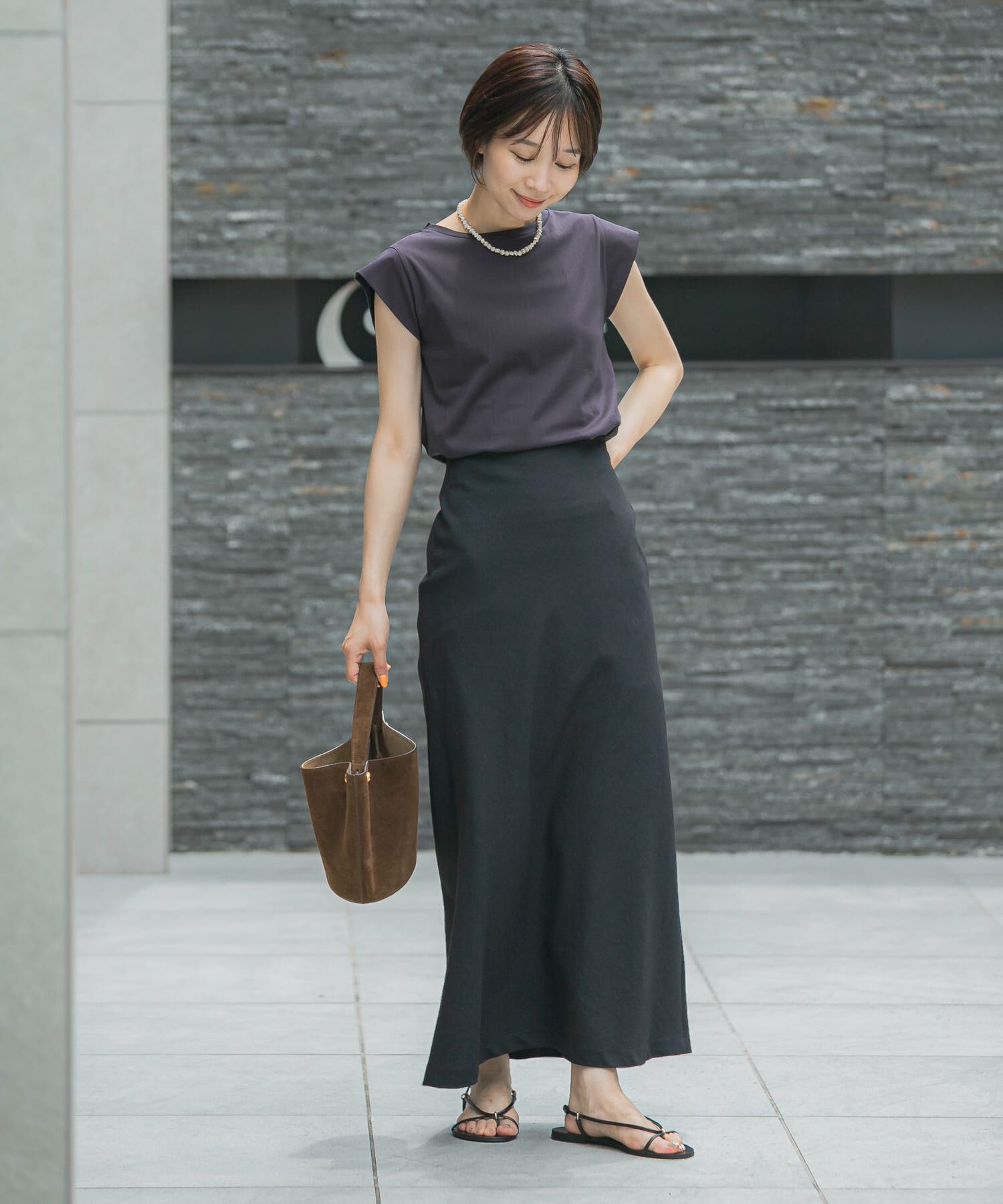 URBAN RESEARCH ROSSO「クールタッチスーピマコットンフレンチTシャツ」|Tシャツ・カットソー|