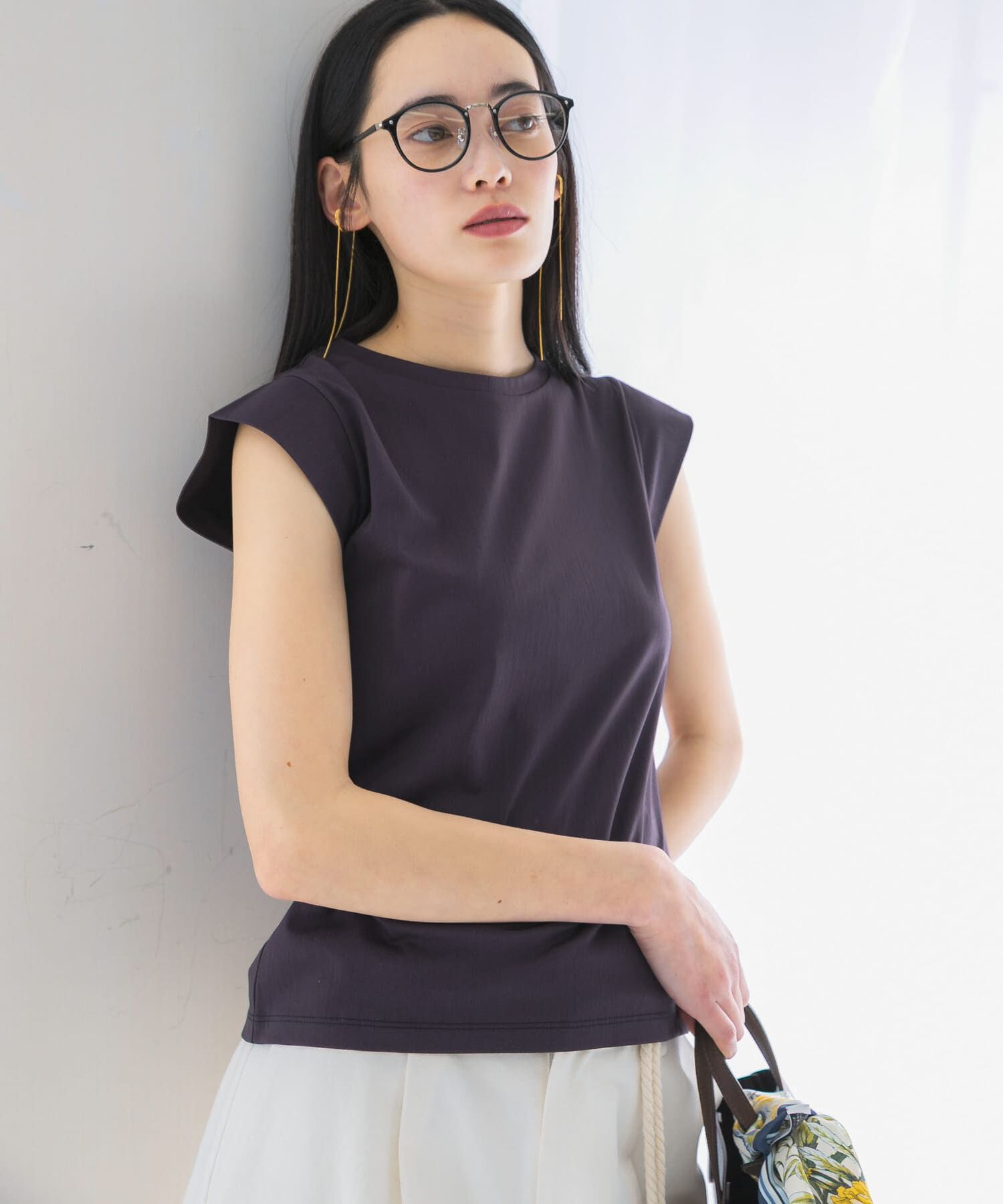 URBAN RESEARCH ROSSO「クールタッチスーピマコットンフレンチTシャツ」|Tシャツ・カットソー|