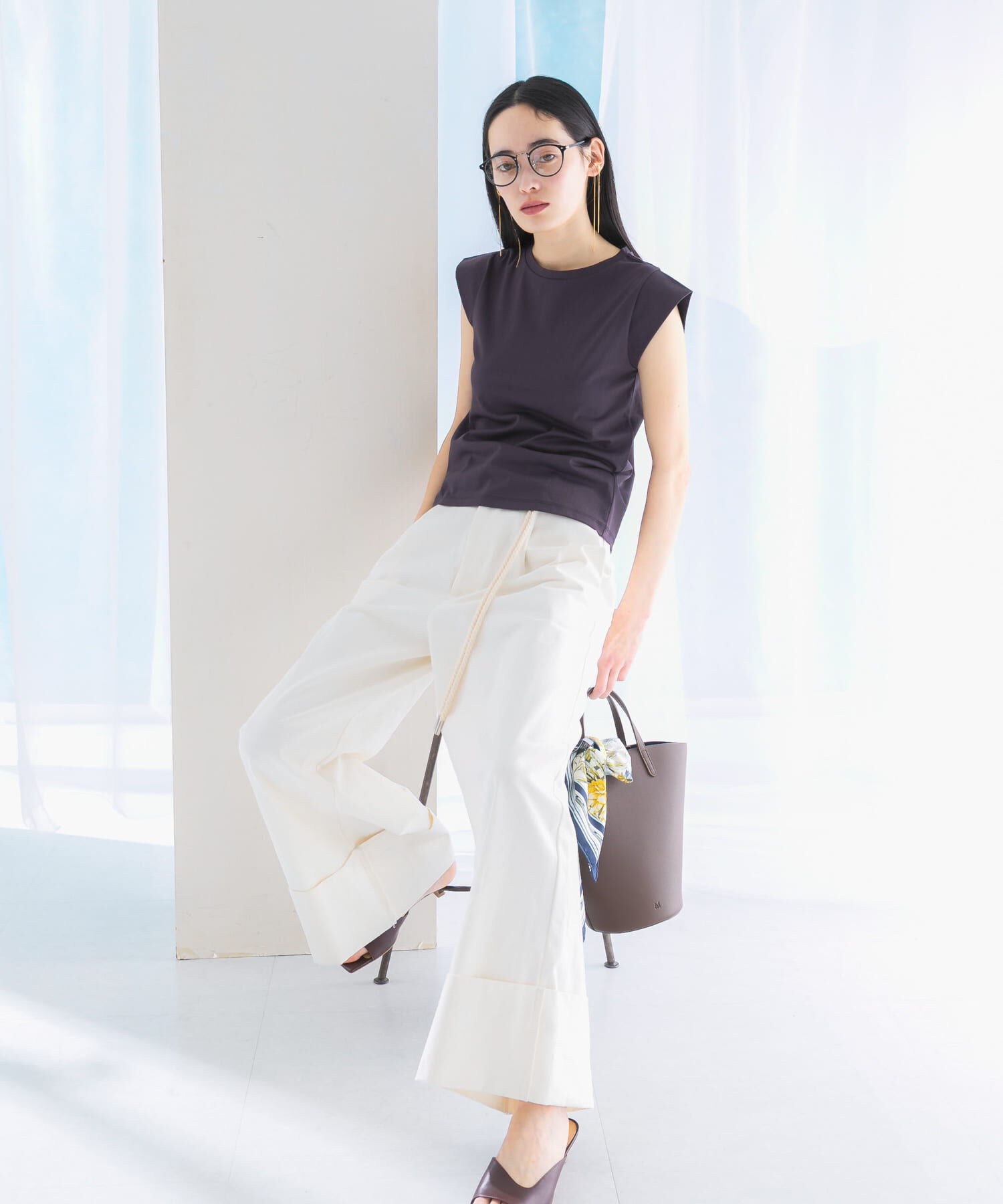 URBAN RESEARCH ROSSO「クールタッチスーピマコットンフレンチTシャツ」|Tシャツ・カットソー|