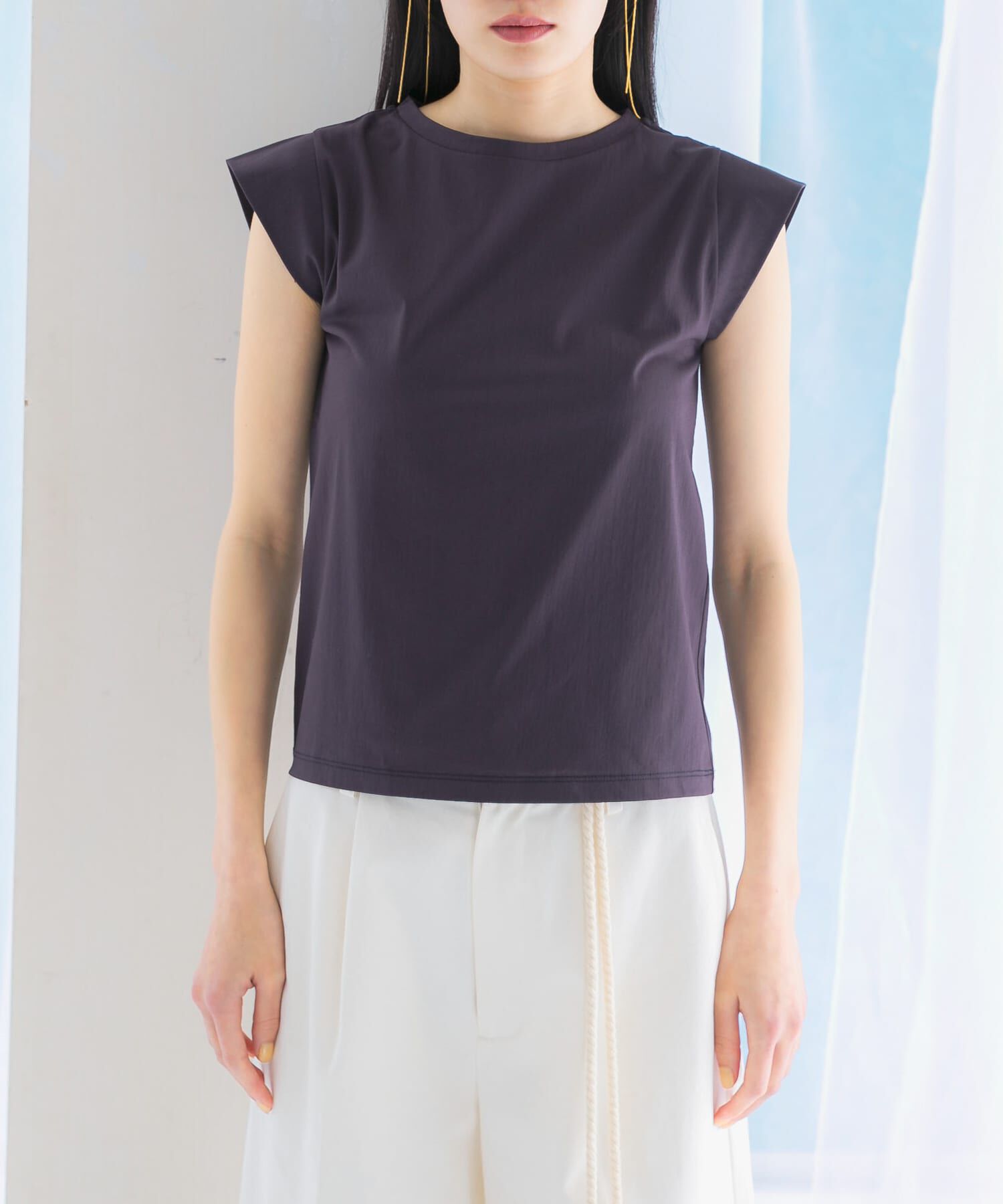 URBAN RESEARCH ROSSO「クールタッチスーピマコットンフレンチTシャツ」|Tシャツ・カットソー|