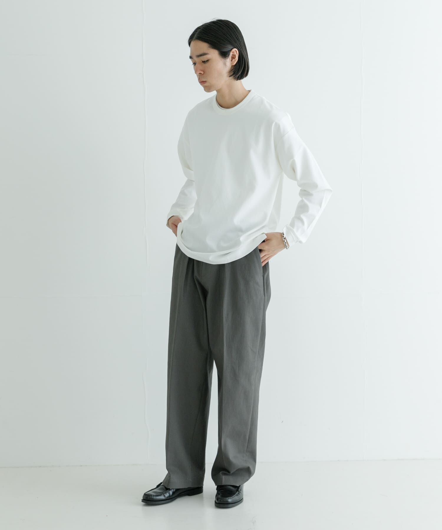 URBAN RESEARCH「コットンナイロンスムージーロングスリーブ」|Tシャツ・カットソー|