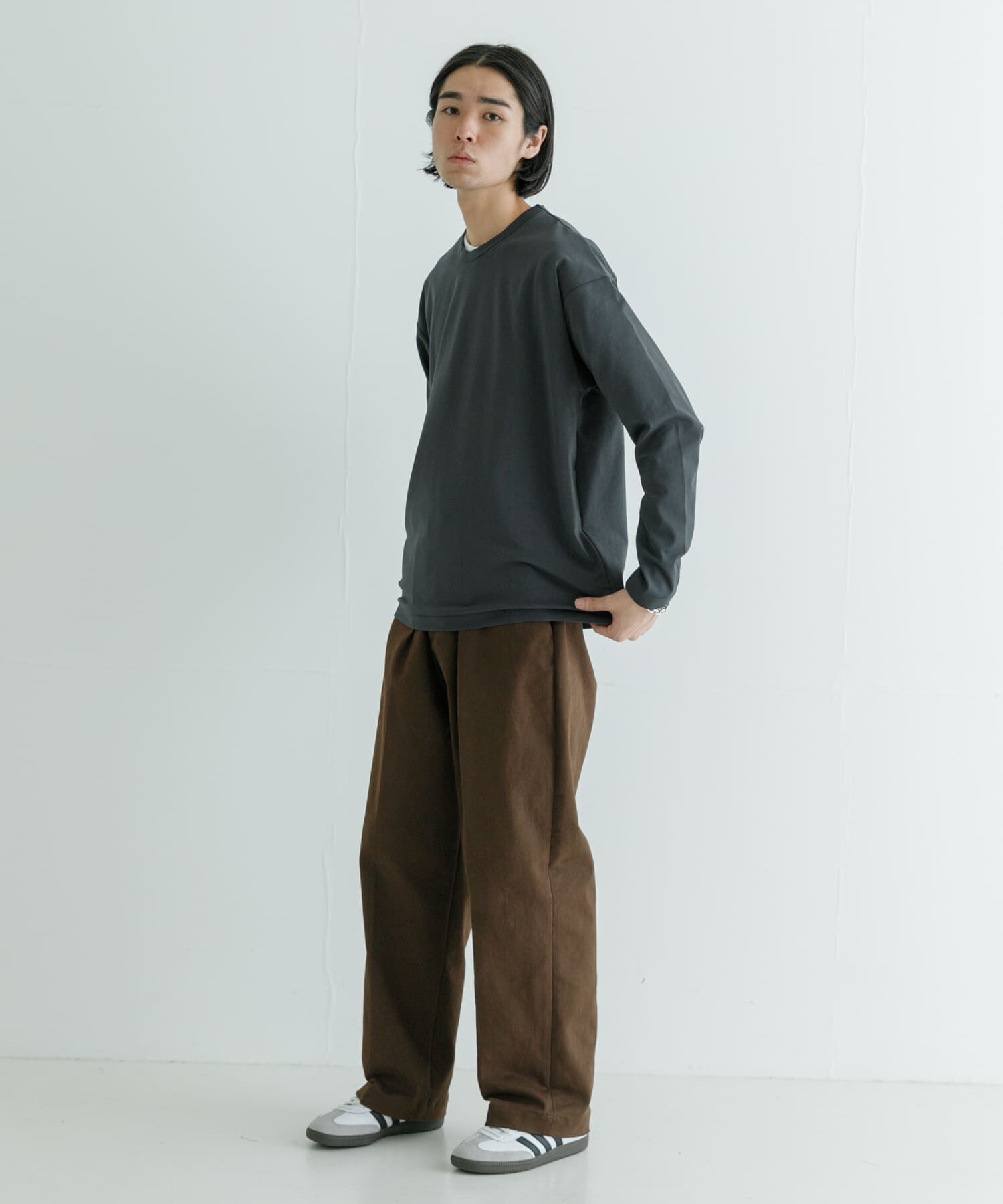 URBAN RESEARCH「コットンナイロンスムージーロングスリーブ」|Tシャツ・カットソー|