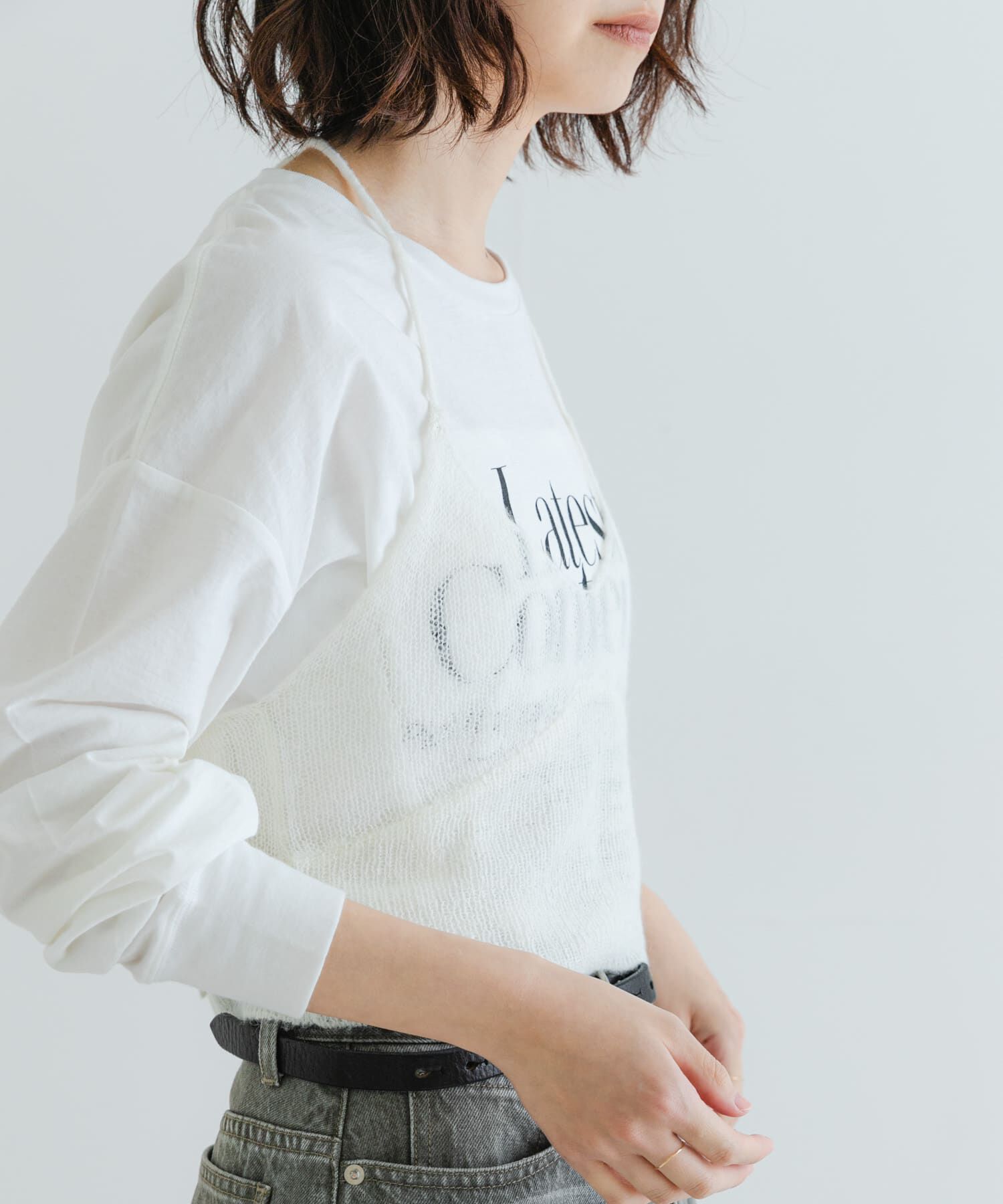 URBAN RESEARCH「ヘアリーニットビスチェ」|キャミソール|