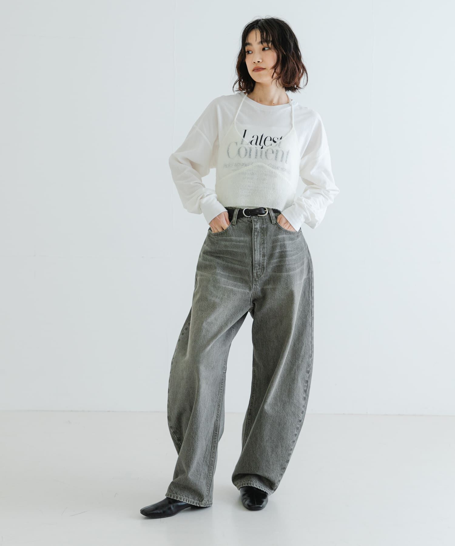 URBAN RESEARCH「ヘアリーニットビスチェ」|キャミソール|