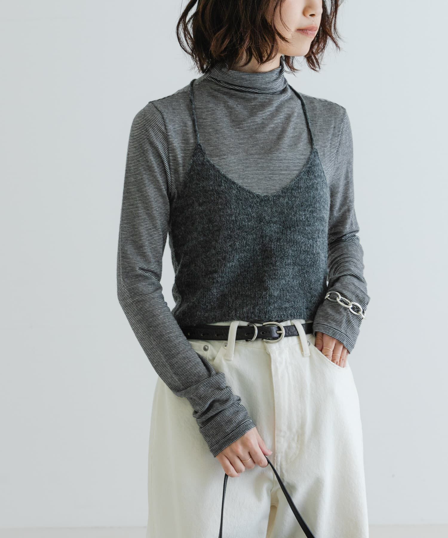 URBAN RESEARCH「ヘアリーニットビスチェ」|キャミソール|