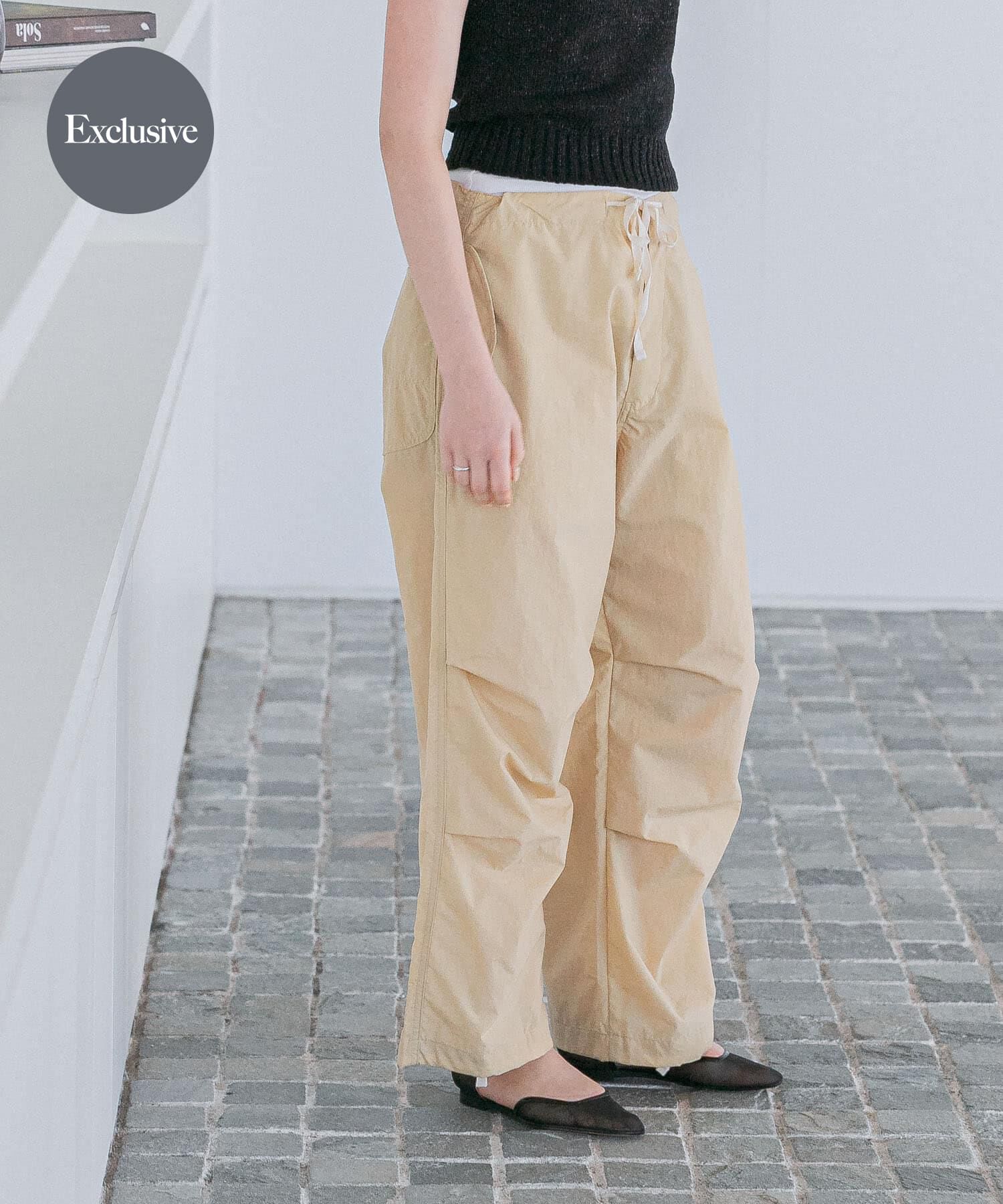 URBAN RESEARCH「『別注』Lee&times;URBAN RESEARCH　パラシュートパンツ」|その他|ライトベージュ