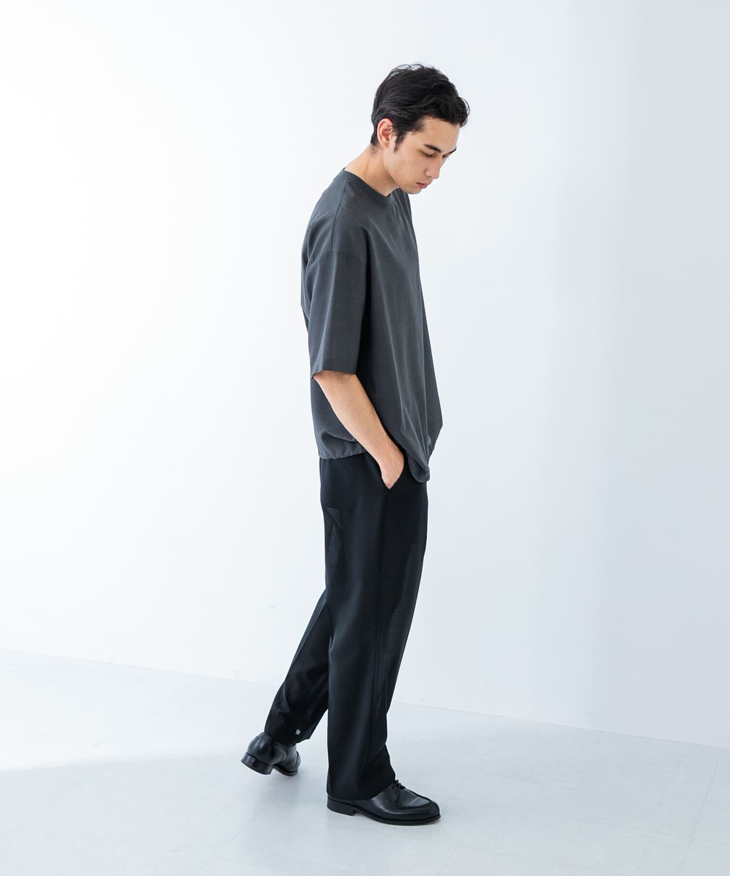 URBAN RESEARCH「ウォッシャブルウールサイロフィルショートスリーブ Tシャツ」|Tシャツ・カットソー|