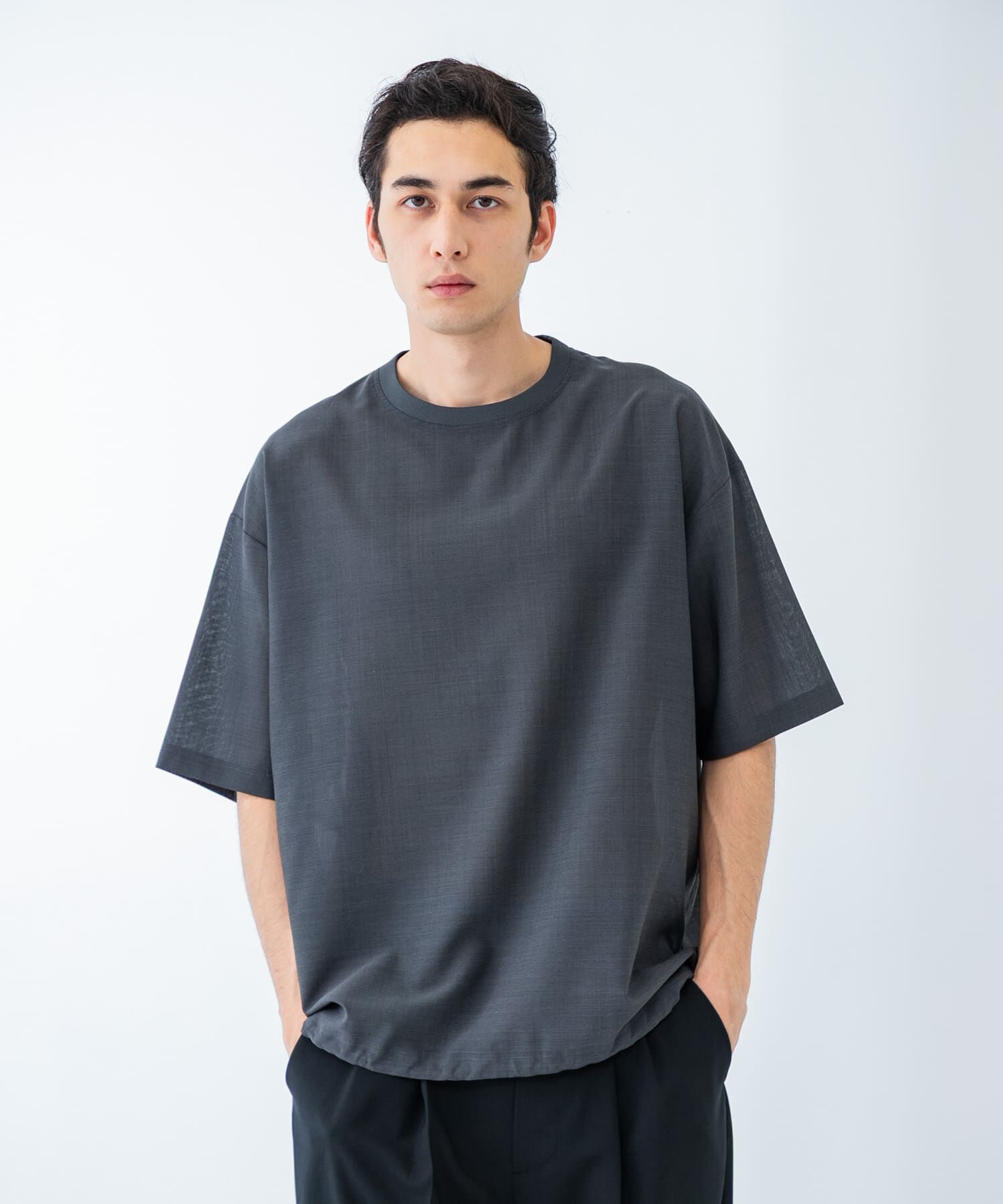 URBAN RESEARCH「ウォッシャブルウールサイロフィルショートスリーブ Tシャツ」|Tシャツ・カットソー|