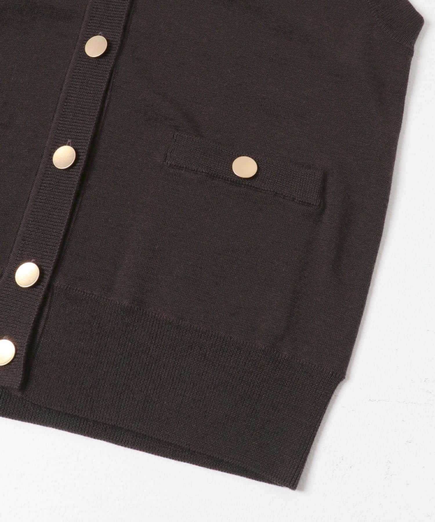 URBAN RESEARCH ROSSO「F by ROSSO　ウォッシャブルメタル釦ニットベスト」|ベスト・ジレ|