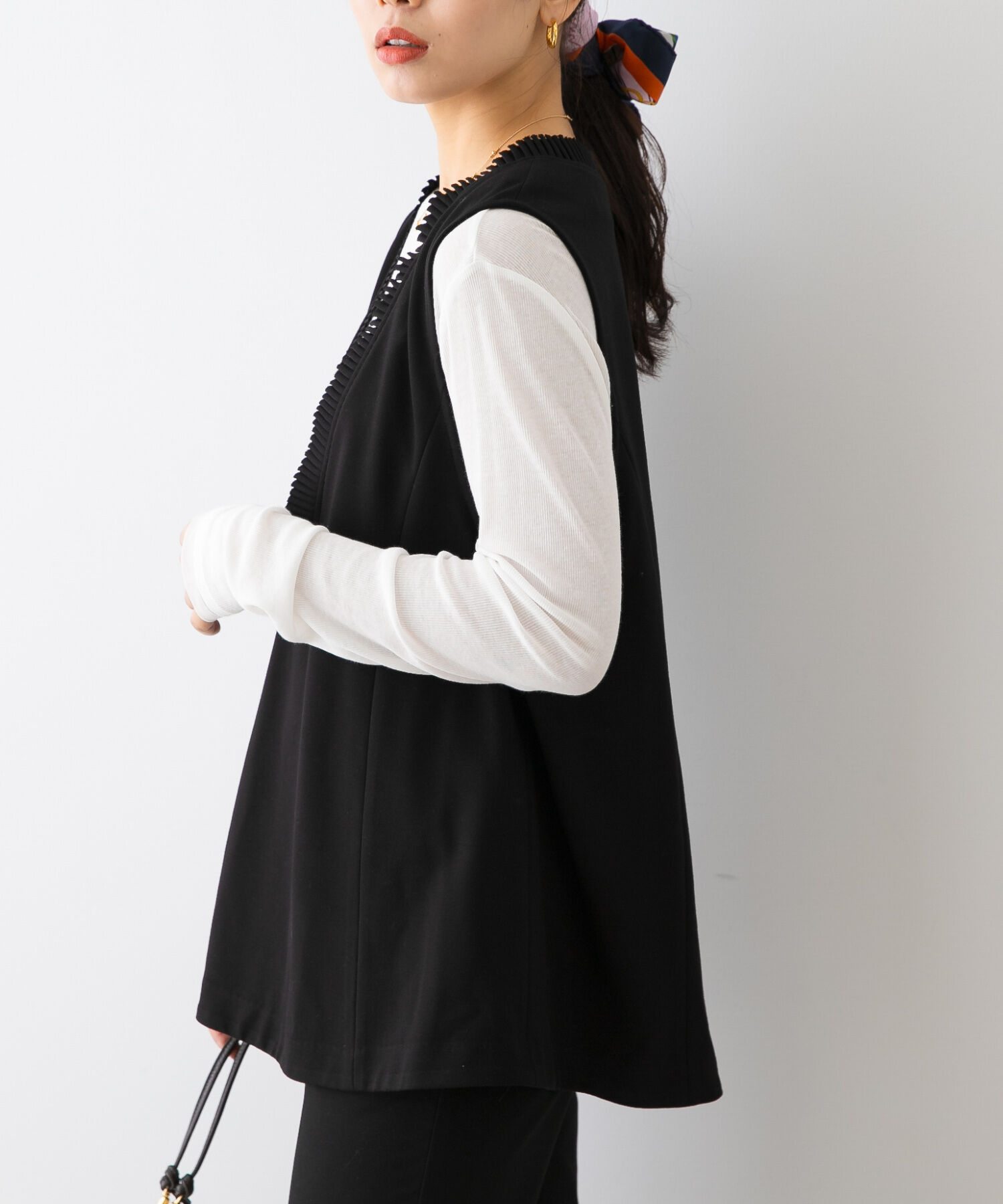 URBAN RESEARCH ROSSO「F by ROSSO　プリーツデザインジレ」|ベスト・ジレ|