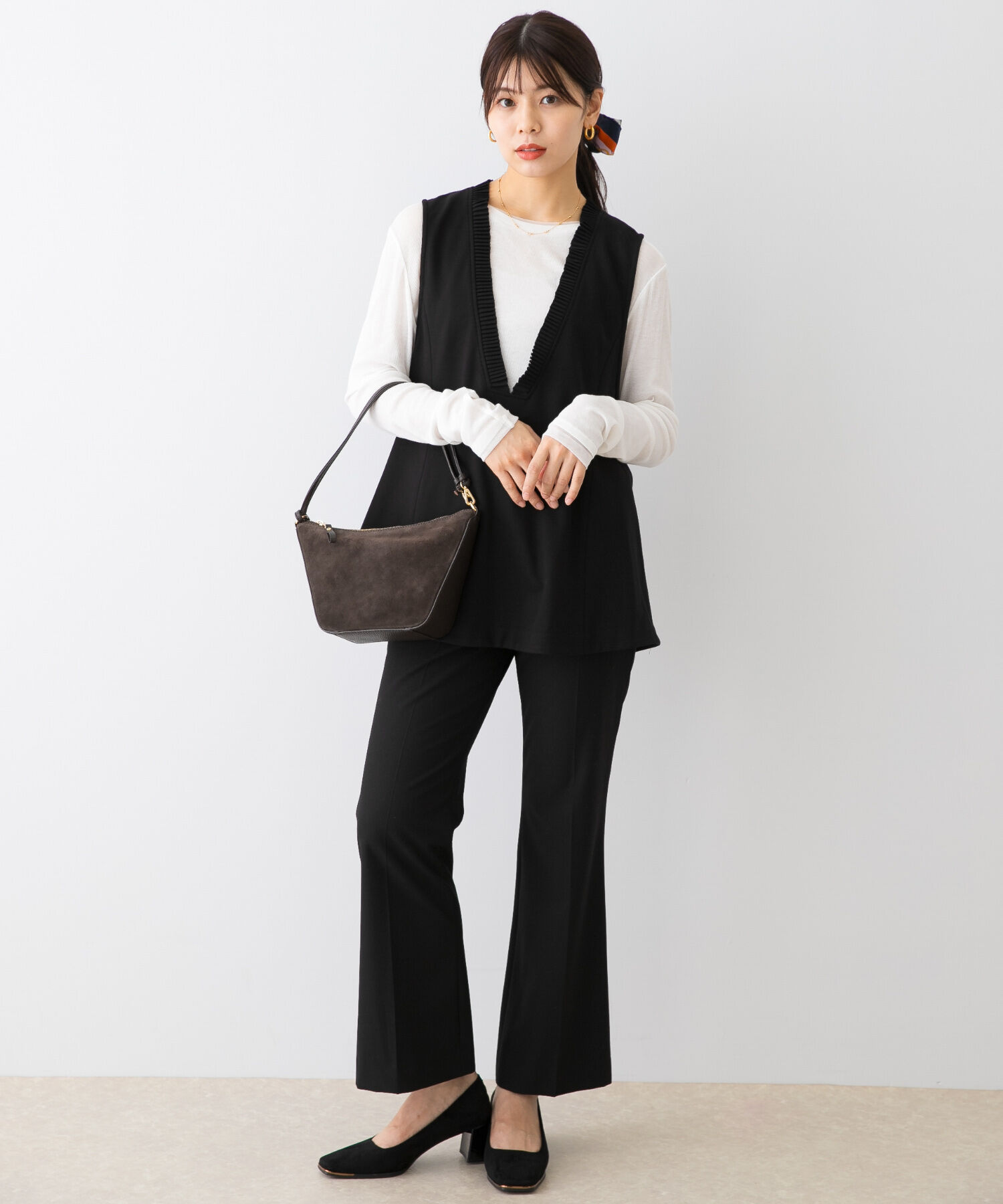 URBAN RESEARCH ROSSO「F by ROSSO　プリーツデザインジレ」|ベスト・ジレ|