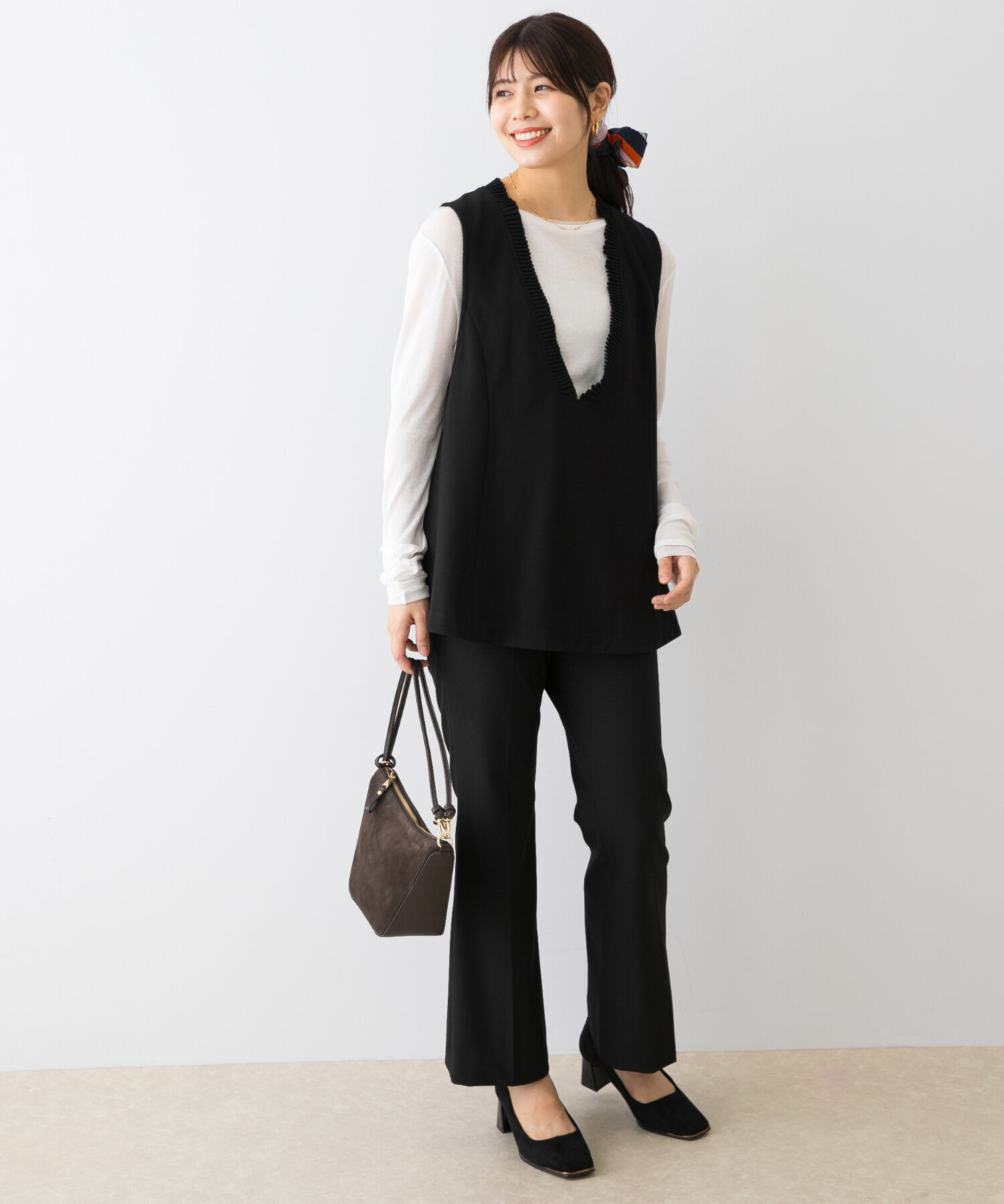 URBAN RESEARCH ROSSO「F by ROSSO　プリーツデザインジレ」|ベスト・ジレ|