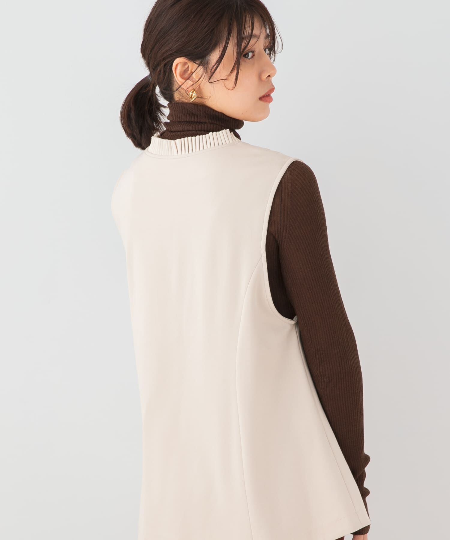 URBAN RESEARCH ROSSO「F by ROSSO　プリーツデザインジレ」|ベスト・ジレ|