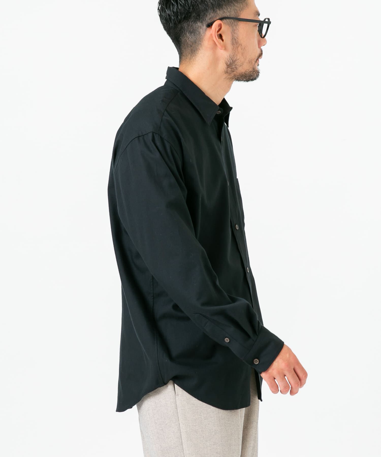 URBAN RESEARCH ROSSO「『蓄熱 / XLサイズあり』アーバンリラックスサーモネルレギュラーシャツ」|シャツ・ブラウス|