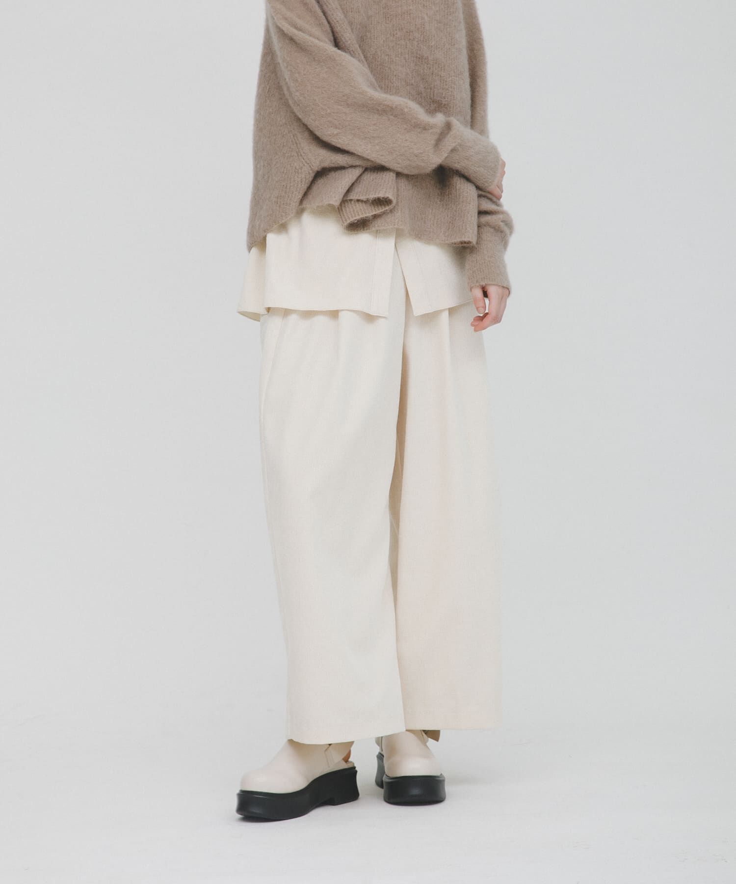 LAATO「wrinkle velor wide pants」|その他|