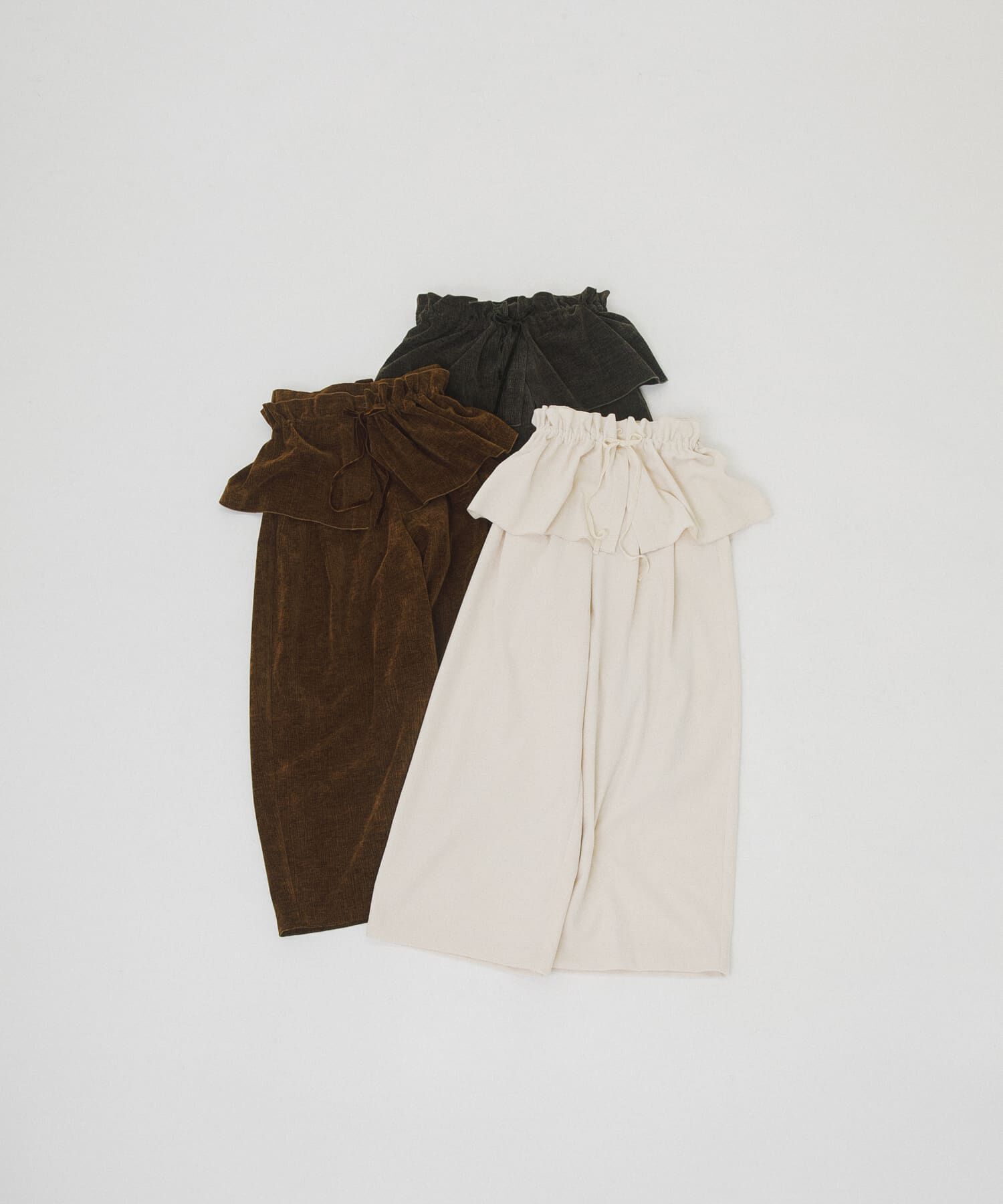 LAATO「wrinkle velor wide pants」|その他|